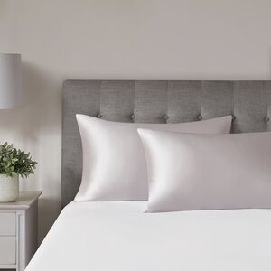 Madison Park 25-Momme Mulberry Silk Pillowcase, Queen, Pink